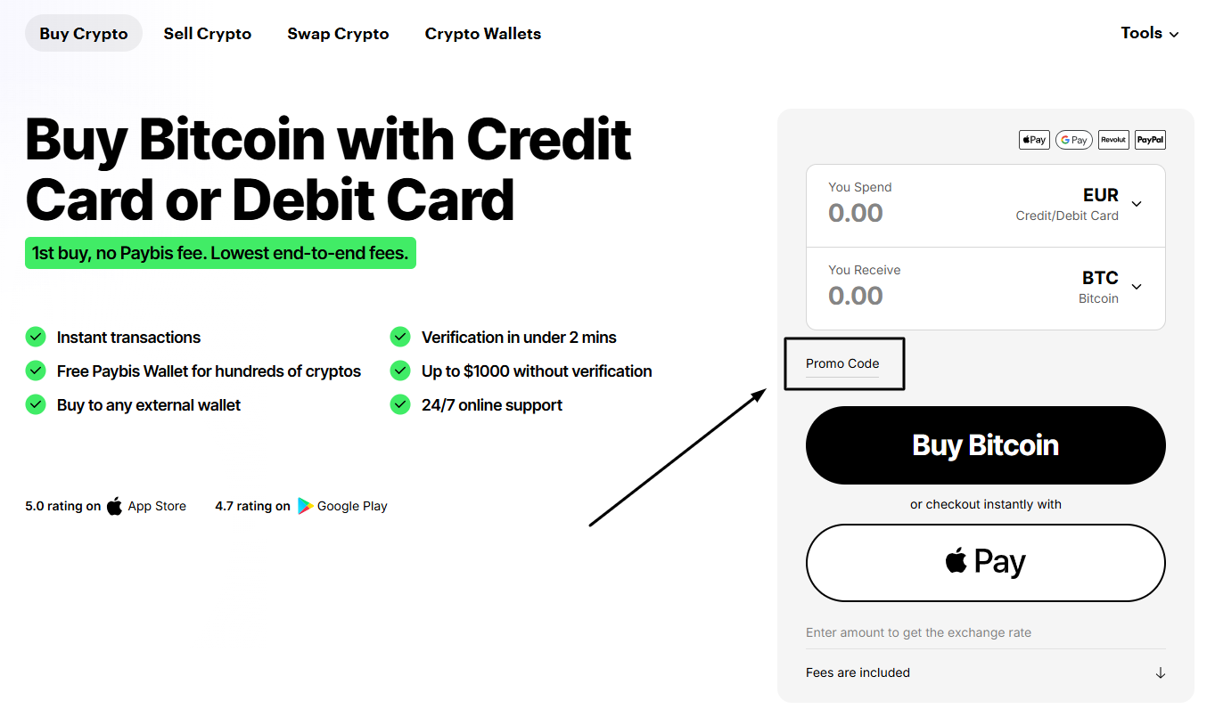 How do you obtain a promo or discount code on Paybis? – Paybis